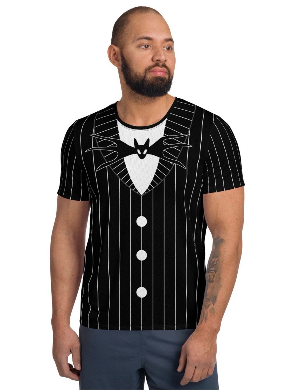 NWOT Nightmare Before Christmas Jack Skellington Dri-Fit Athletic Shirt - L